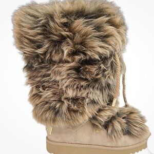 UGG Posh Fur Winter Boots (grey) Sz 9